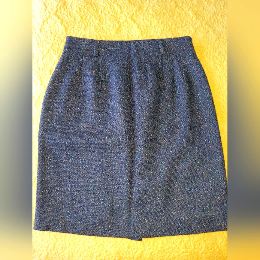 Talbots Brown Tweed Classic Mini Skirt